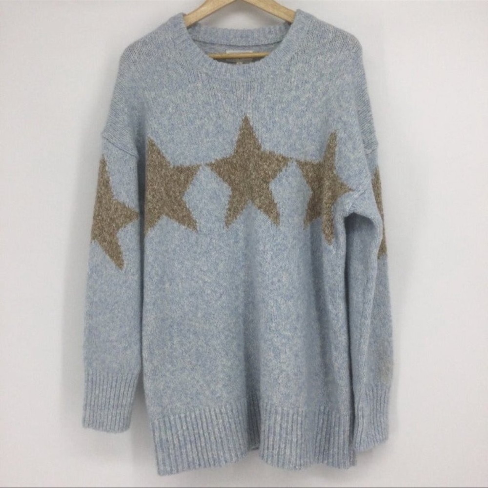 Lou and Grey Blue Star Sweater